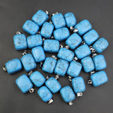 Assorted Natural Stone Irregular Shape Necklace Charms 50Pcs
