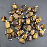 Assorted Natural Stone Irregular Shape Necklace Charms 50Pcs