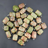 Assorted Natural Stone Irregular Shape Necklace Charms 50Pcs