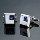 Hourglass Crown Zircon Crystal Cufflinks For Wedding