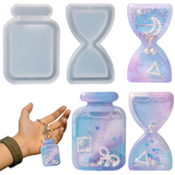 Hourglass Quicksand Silicone Mold for DIY Jewelry Making