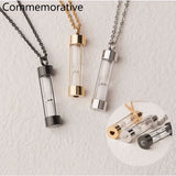 Hourglass Urn Necklace Cremation Jewelry Personalized Engraved Initial Pendant