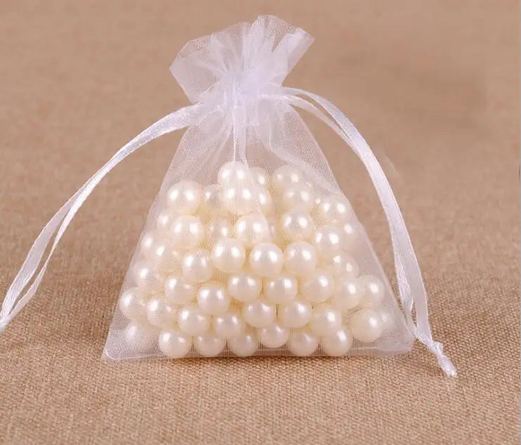 100pcs 5x7cm Small Organza Bags Wedding Party Christmas Gift Bag