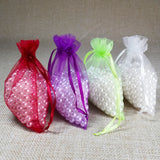 50pcs Organza Bags Drawstring Favor Wedding Gift Bag Jewelry Packaging Pouches