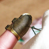 Retro Sewing Thimble Device Finger Protection Cover DIY Tool