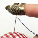 Retro Sewing Thimble Device Finger Protection Cover DIY Tool