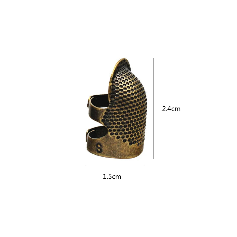 Retro Sewing Thimble Device Finger Protection Cover DIY Tool