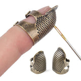 Retro Sewing Thimble Device Finger Protection Cover DIY Tool