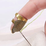 Retro Sewing Thimble Device Finger Protection Cover DIY Tool