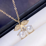 Pearl Cherry Pendant Freshwater Pearl Necklace