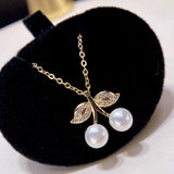 Pearl Cherry Pendant Freshwater Pearl Necklace