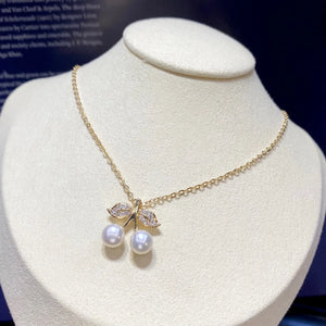 Pearl Cherry Pendant Freshwater Pearl Necklace