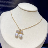 Pearl Cherry Pendant Freshwater Pearl Necklace