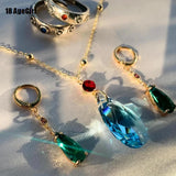 Howl Inspired Necklace Hauru Necklace Austria Crystal Anime Cosplay Jewelry