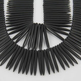 Howlite Bullet Spike Beads Charm Pendant Necklace Jewelry Wholesale
