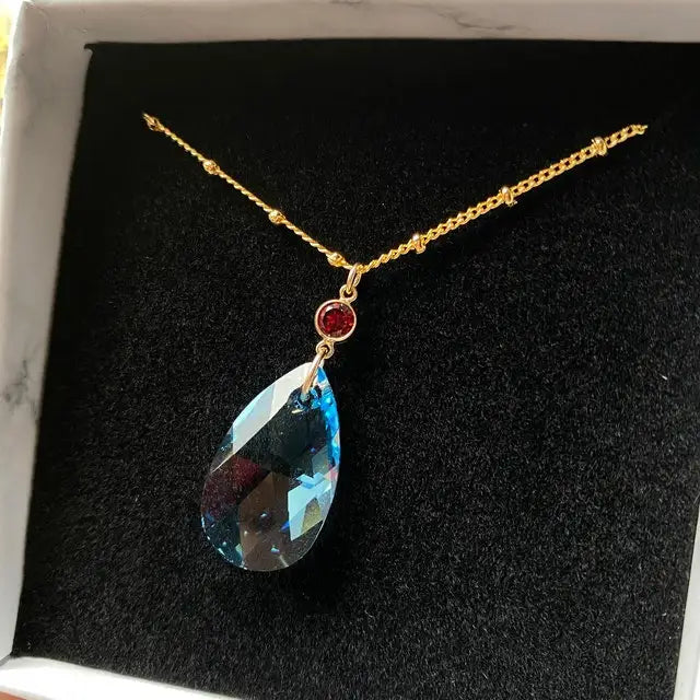 Howl's Moving Castle Inspired Necklace with Austria Crystal Pendant