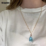 Howl's Moving Castle Inspired Necklace with Austria Crystal Pendant