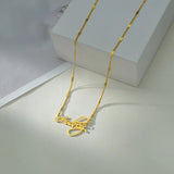Personalized Stainless Steel Choker Chain Necklace Female Gift
