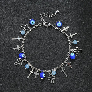 High-quality Devil's Eye Stone Pendant Chain Bracelet Gift