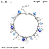 High-quality Devil's Eye Stone Pendant Chain Bracelet Gift