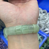 Hua Show Jade Stone Beads Bracelet Natural Gemstone Bangle For Women