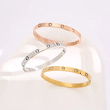 Huami Crystal Inlaid Charm Bracelet for Ladies
