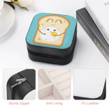 Egg Jewelry Storage Box Leather Necklace Earrings Rings Portable Bacon Food