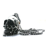 Big Biker Skeleton Pendant Necklace Chain