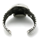 316L Stainless Steel Demon Skull Biker Bangle