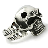 316L Stainless Steel Demon Skull Biker Bangle