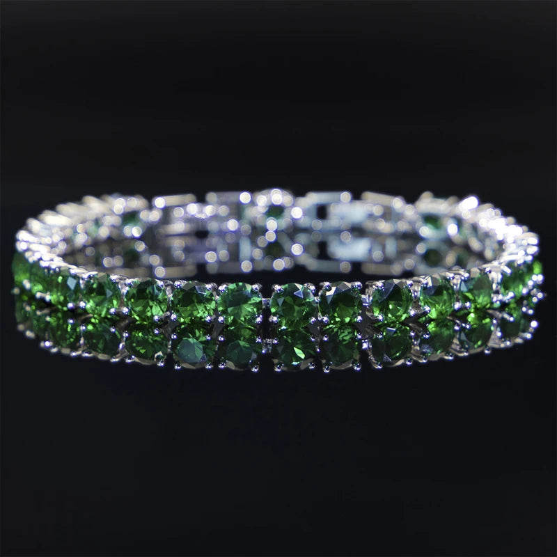 Zircon Gemstone Bracelets 925 Silver Jewelry for Women