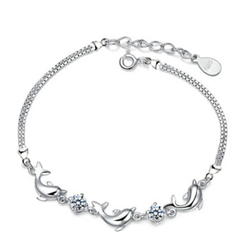 925 Silver Bracelet Amethyst Zircon Gemstone