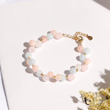 925 Silver Bracelet with Crystal Gemstone Hand Ornaments for Women