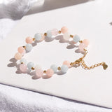925 Silver Bracelet with Crystal Gemstone Hand Ornaments for Women