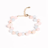 925 Silver Bracelet with Crystal Gemstone Hand Ornaments for Women