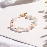 925 Silver Bracelet with Crystal Gemstone Hand Ornaments for Women