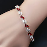925 Silver Bracelet with Zircon Gemstone - Hand Accessories for Women