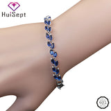 925 Silver Bracelet with Zircon Gemstone - Hand Accessories for Women