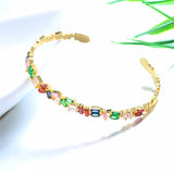 925 Silver Bracelet with Zircon Gemstones for Women Gift