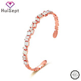 925 Silver Bracelet with Zircon Gemstones for Women Gift