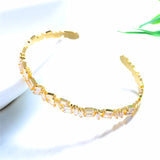 925 Silver Bracelet with Zircon Gemstones for Women Gift