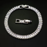 925 Silver Geometric Zircon Bracelet for Women
