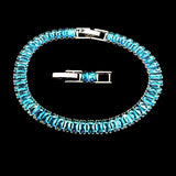 925 Silver Geometric Zircon Bracelet for Women
