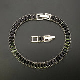 925 Silver Geometric Zircon Bracelet for Women