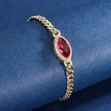 925 Silver Bracelet with Zircon Gemstone