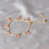 925 Silver Bracelet with Garnet Gemstone for Women