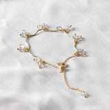 925 Silver Bracelet with Garnet Gemstone for Women