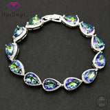 Zircon Gemstones Bracelet for Women Wedding Engagement