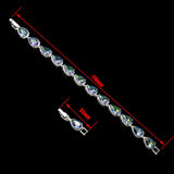 Zircon Gemstones Bracelet for Women Wedding Engagement