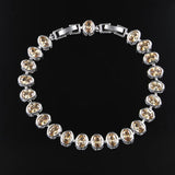 Colorful Bracelet 925 Silver with Zircon Gemstone for Women Wedding